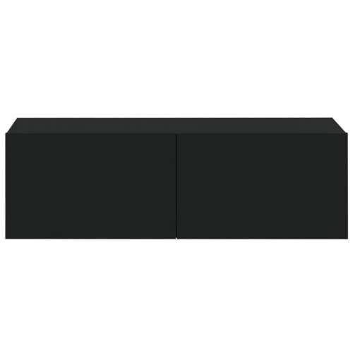 Zidni TV ormarići 4 kom crni 100 x 30 x 30 cm - Crna 4 100 cm Cijena