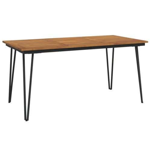 Vrtni stol s U-nogama 160x80x75 cm od masivnog drva bagrema - 160 x 80 x 75 cm 1 Cijena