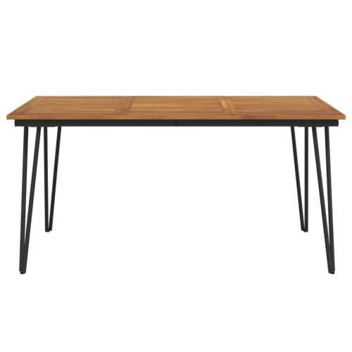 Vrtni stol s U-nogama 160x80x75 cm od masivnog drva bagrema - 160 x 80 x 75 cm 1 Cijena