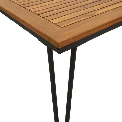 Vrtni stol s U-nogama 160x80x75 cm od masivnog drva bagrema - 160 x 80 x 75 cm 1 Cijena
