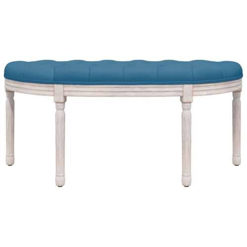 Klupa plava 110,5 x 45 x 49 cm baršunasta - Plava 110.5 x 45 x 49 cm Cijena