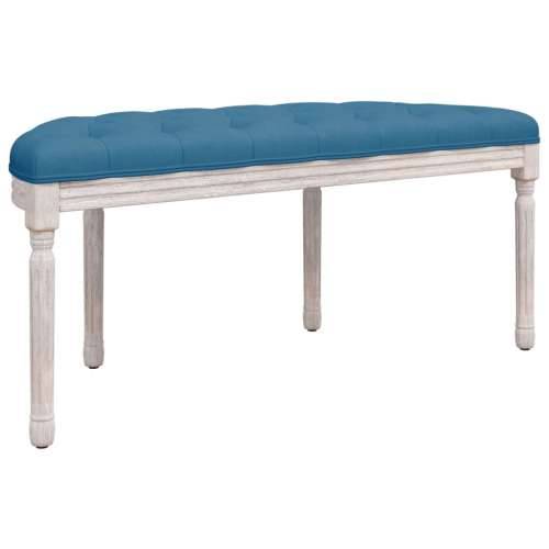 Klupa plava 110,5 x 45 x 49 cm baršunasta - Plava 110.5 x 45 x 49 cm Cijena