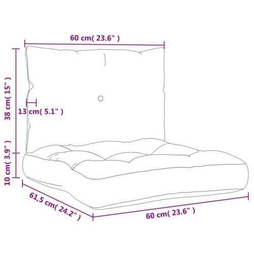 Jastuci za palete 2 kom ružičasti od tkanine Oxford Cijena