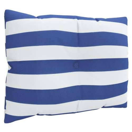 Jastuci za palete 3 kom plavo-bijeli prugasti od tkanine Oxford Cijena