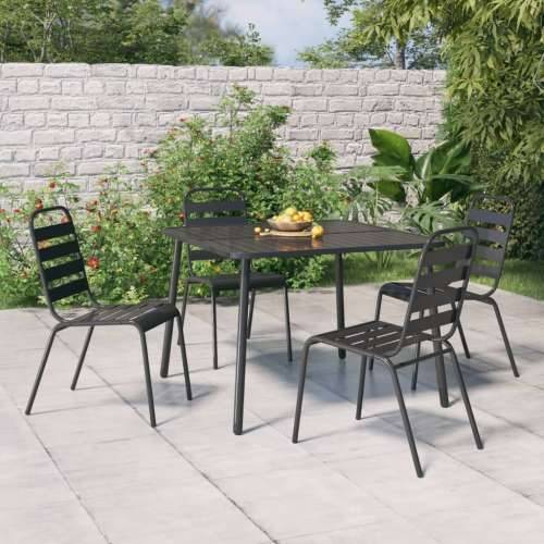 Vrtni stol antracit 100x100x71 cm čelični - 100 x 100 x 71 cm 1 Cijena