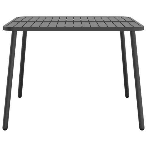 Vrtni stol antracit 100x100x71 cm čelični - 100 x 100 x 71 cm 1 Cijena