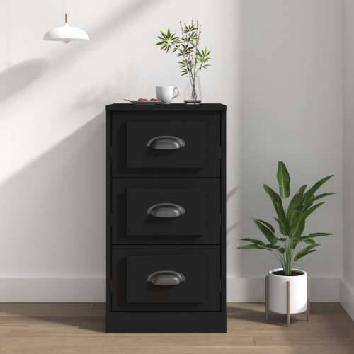 Komoda crna 36x35,5x67,5 cm konstruirano drvo - Crna 1 Cijena