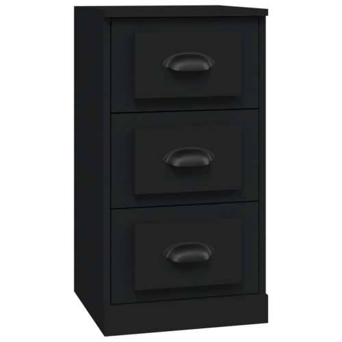 Komoda crna 36x35,5x67,5 cm konstruirano drvo - Crna 1 Cijena