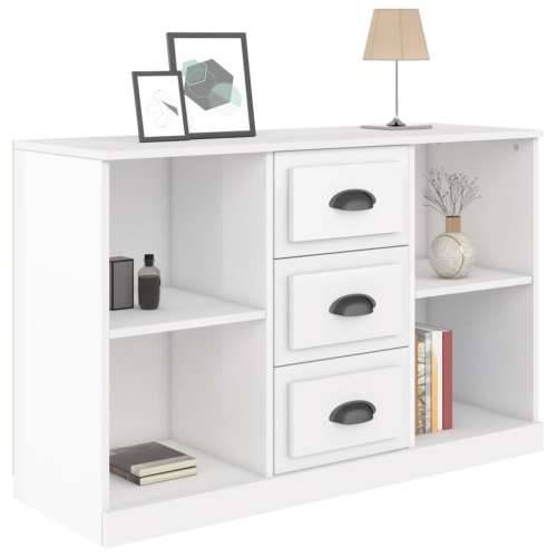 Komoda sjajna bijela 104,5x35,5x67,5 cm od konstruiranog drva - Visoko sjajno bijela 1 Cijena