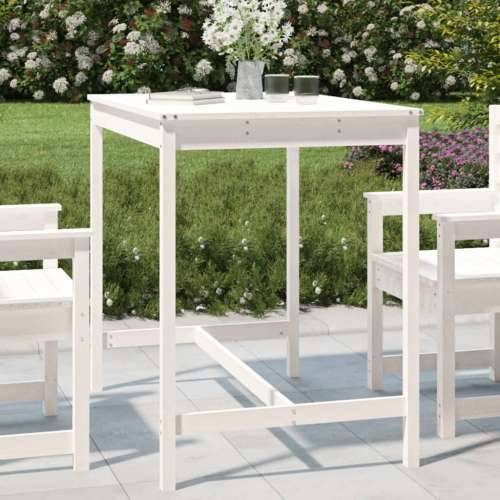 Vrtni stol bijeli 121x82,5x110 cm od masivne borovine - Bijela boja bora 121 x 82.5 x 110 cm 1 Cijena