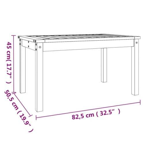 Vrtni stol boja meda 82,5x50,5x45 cm od masivne borovine Cijena