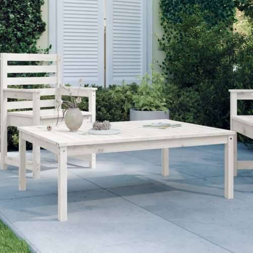 Vrtni stol bijeli 121x82,5x45 cm od masivne borovine - Bijela boja bora 121 x 82.5 x 45 cm 1 Cijena