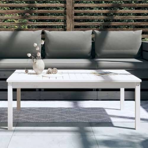 Vrtni stol bijeli 121x82,5x45 cm od masivne borovine - Bijela boja bora 121 x 82.5 x 45 cm 1 Cijena