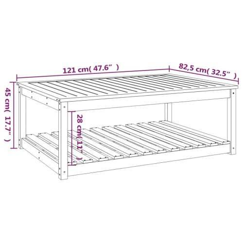 Vrtni stol 121x82,5x45 cm od masivne borovine - Prirodna boja bora 121 x 82.5 x 45 cm 1 Cijena
