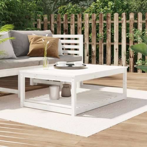 Vrtni stol bijeli 121x82,5x45 cm od masivne borovine - Bijela boja bora 121 x 82.5 x 45 cm 1 Cijena