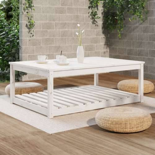 Vrtni stol bijeli 121x82,5x45 cm od masivne borovine - Bijela boja bora 121 x 82.5 x 45 cm 1 Cijena