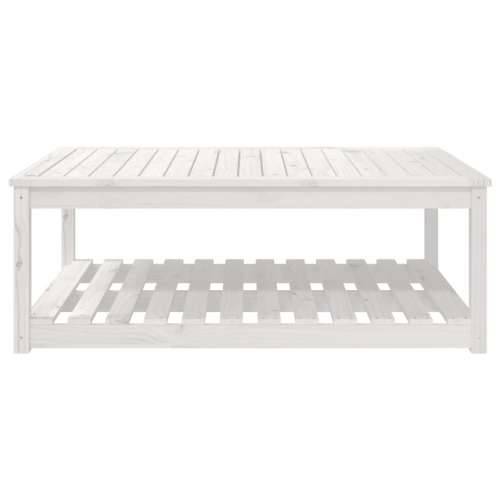 Vrtni stol bijeli 121x82,5x45 cm od masivne borovine - Bijela boja bora 121 x 82.5 x 45 cm 1 Cijena