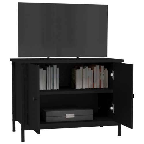 TV ormarić s vratima crni 100x35,5x45 cm od konstruiranog drva - Crna 1 60 cm Cijena