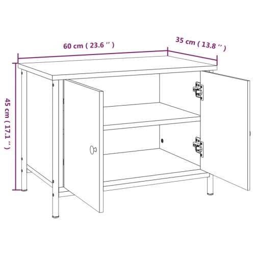 TV ormarić s vratima boja hrasta 60x35x45 cm konstruirano drvo - sonoma hrast 1 60 cm Cijena