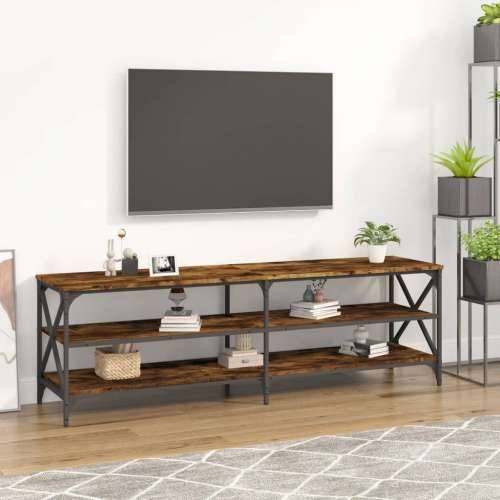 TV ormarić boja dimljenog hrasta 160x40x50 cm konstruirano drvo - Dimljeni hrast 1 160 cm Cijena