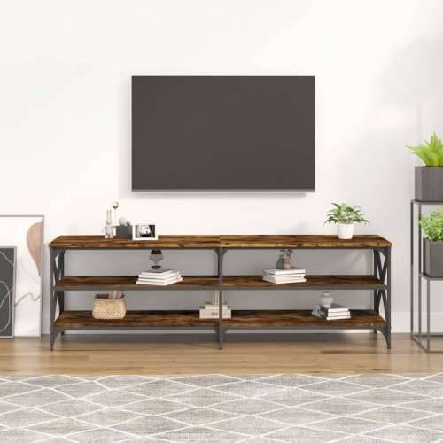 TV ormarić boja dimljenog hrasta 160x40x50 cm konstruirano drvo - Dimljeni hrast 1 160 cm Cijena