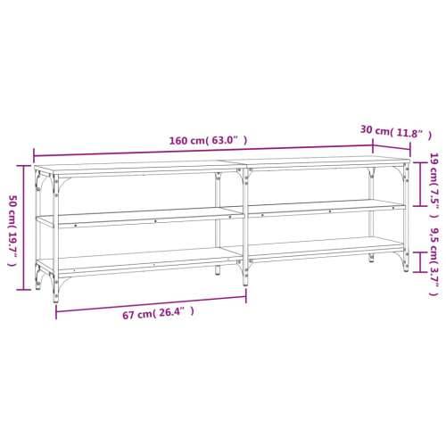 TV ormarić boja hrasta 160x30x50 cm od konstruiranog drva - sonoma hrast 1 160 cm Cijena