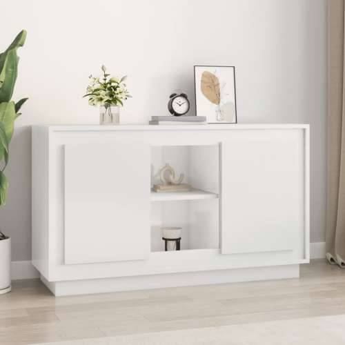 Komoda sjajna bijela 200x30x50 cm od konstruiranog drva - Visoko sjajno bijela 1 Cijena