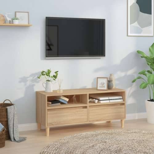 TV ormarić boja hrasta sonome 100x34,5x44,5cm konstruirano drvo - sonoma hrast 1 100 cm 34.5 cm Cijena