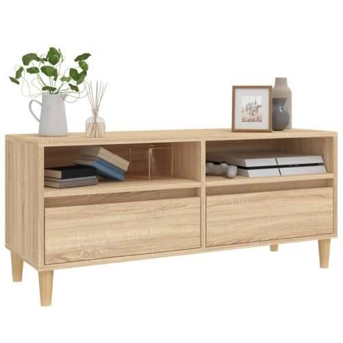 TV ormarić boja hrasta sonome 100x34,5x44,5cm konstruirano drvo - sonoma hrast 1 100 cm 34.5 cm Cijena