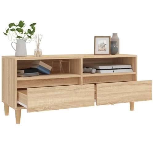 TV ormarić boja hrasta sonome 100x34,5x44,5cm konstruirano drvo - sonoma hrast 1 100 cm 34.5 cm Cijena