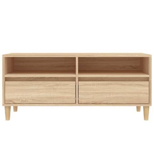 TV ormarić boja hrasta sonome 100x34,5x44,5cm konstruirano drvo - sonoma hrast 1 100 cm 34.5 cm Cijena