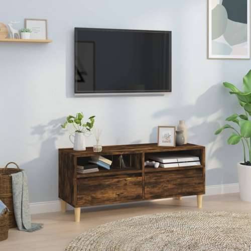 TV ormarić boja dimljenog hrasta 100x34,5x44,5konstruirano drvo - Dimljeni hrast 1 100 cm 34.5 cm Cijena