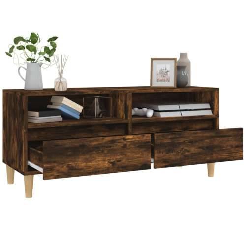 TV ormarić boja dimljenog hrasta 100x34,5x44,5konstruirano drvo - Dimljeni hrast 1 100 cm 34.5 cm Cijena