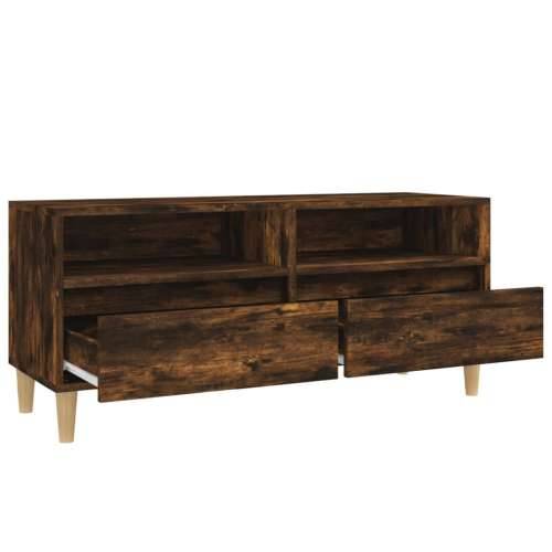 TV ormarić boja dimljenog hrasta 100x34,5x44,5konstruirano drvo - Dimljeni hrast 1 100 cm 34.5 cm Cijena