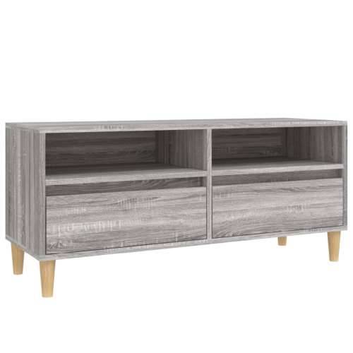 TV ormarić sivi Sonoma 100x34,5x44,5cm konstruirano drvo - Sivi hrast sonoma 1 100 cm 34.5 cm Cijena
