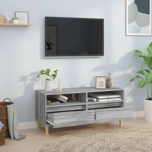 TV ormarić sivi Sonoma 100x34,5x44,5cm konstruirano drvo - Sivi hrast sonoma 1 100 cm 34.5 cm Cijena