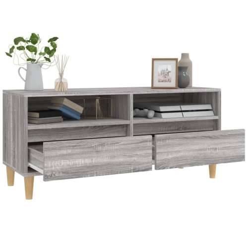 TV ormarić sivi Sonoma 100x34,5x44,5cm konstruirano drvo - Sivi hrast sonoma 1 100 cm 34.5 cm Cijena
