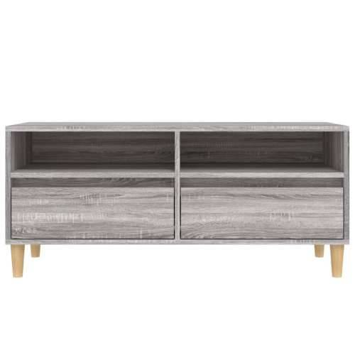 TV ormarić sivi Sonoma 100x34,5x44,5cm konstruirano drvo - Sivi hrast sonoma 1 100 cm 34.5 cm Cijena