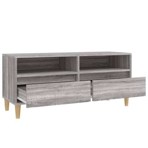 TV ormarić sivi Sonoma 100x34,5x44,5cm konstruirano drvo - Sivi hrast sonoma 1 100 cm 34.5 cm Cijena