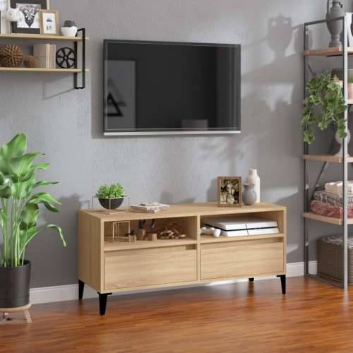 TV ormarić boja hrasta sonome 100x34,5x44,5cm konstruirano drvo Cijena