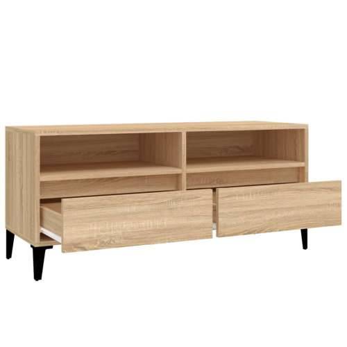 TV ormarić boja hrasta sonome 100x34,5x44,5cm konstruirano drvo Cijena