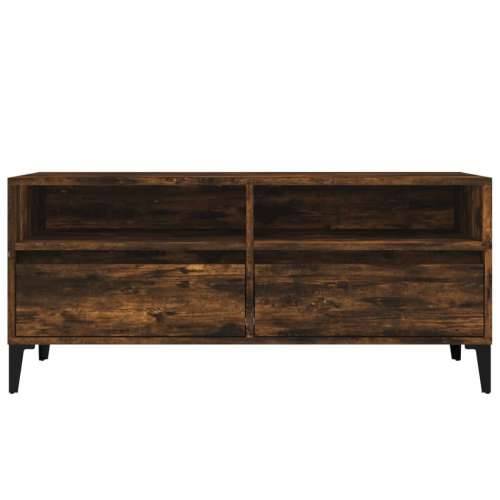 TV ormarić boja dimljenog hrasta 100x34,5x44,5konstruirano drvo - Dimljeni hrast 1 100 cm 34.5 cm Cijena
