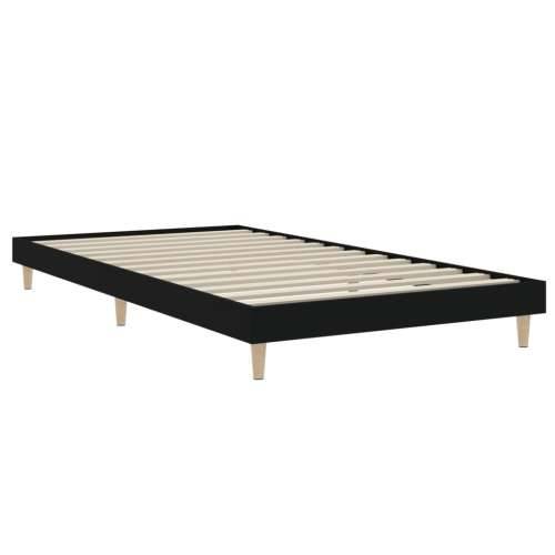 Okvir za krevet crni 90x200 cm konstruirano drvo Cijena