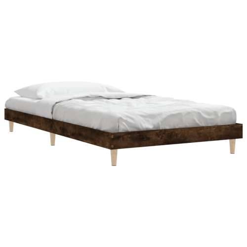 Okvir za krevet boja hrasta 90 x 200 cm konstruirano drvo Cijena