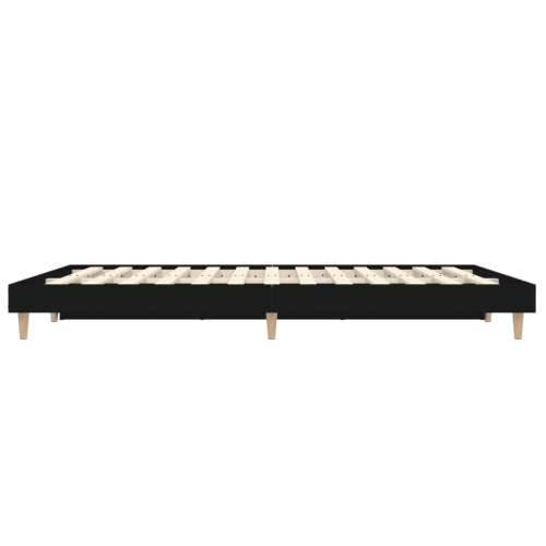 Okvir za krevet crni 140x190 cm konstruirano drvo Cijena