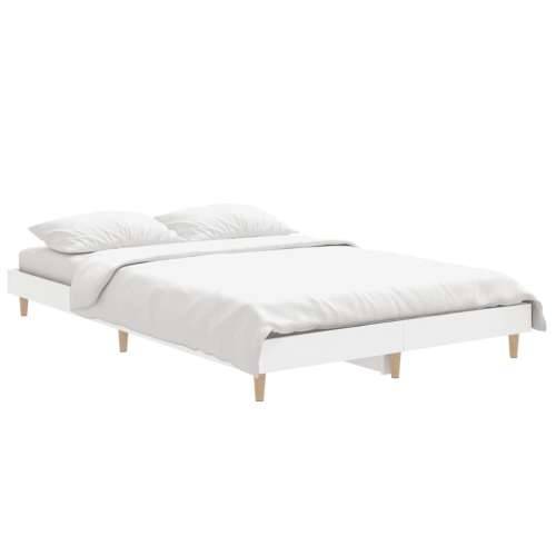 Okvir za krevet bijeli 120x190 cm konstruirano drvo Cijena