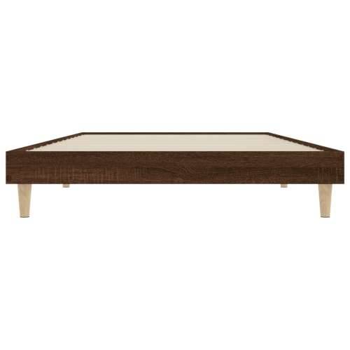 Okvir za krevet smeđi hrast 90x190 cm konstruirano drvo Cijena