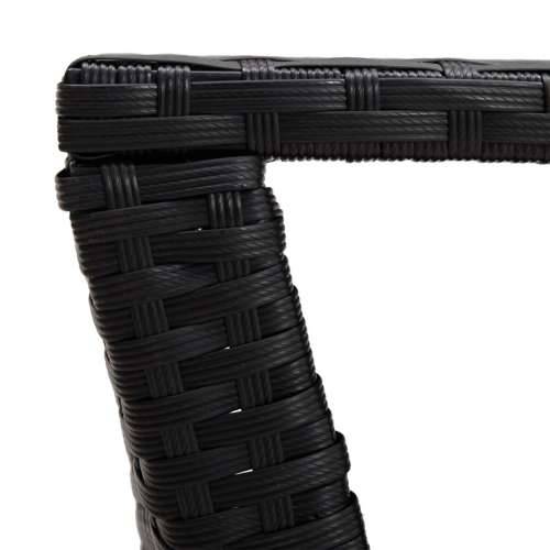 Stolić za kavu crni 100 x 50 x 40 cm od poliratana - Crna 1 Cijena