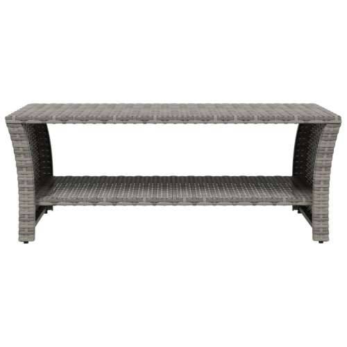 Stolić za kavu sivi 100 x 50 x 40 cm od poliratana - Siva 1 Cijena