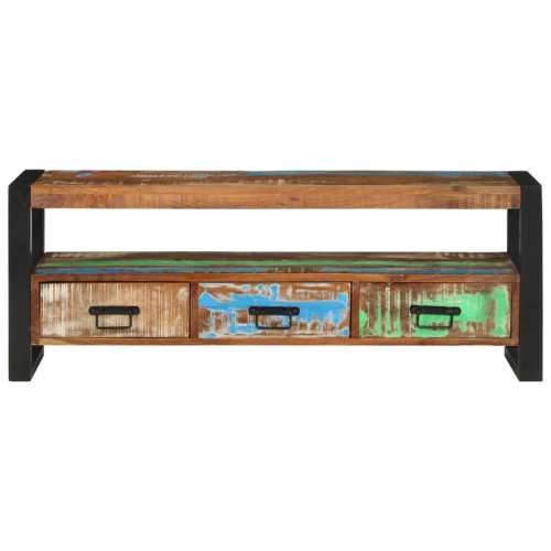 TV ormarić 120 x 30 x 45 cm od masivnog obnovljenog drva - 1 120 cm masivno obnovljeno drvo Cijena